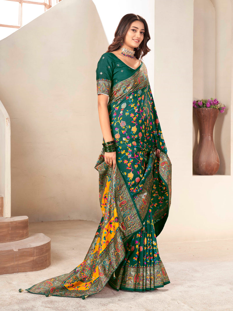 Green Blend saree