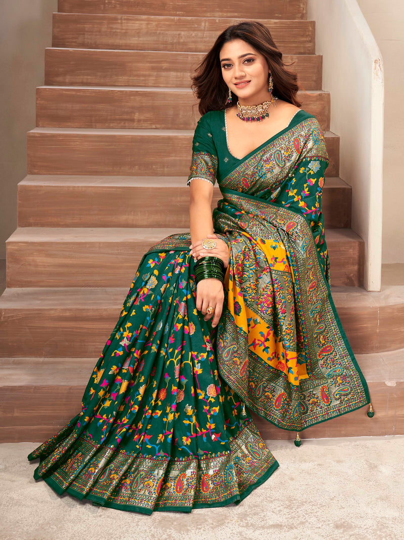 Green Blend saree