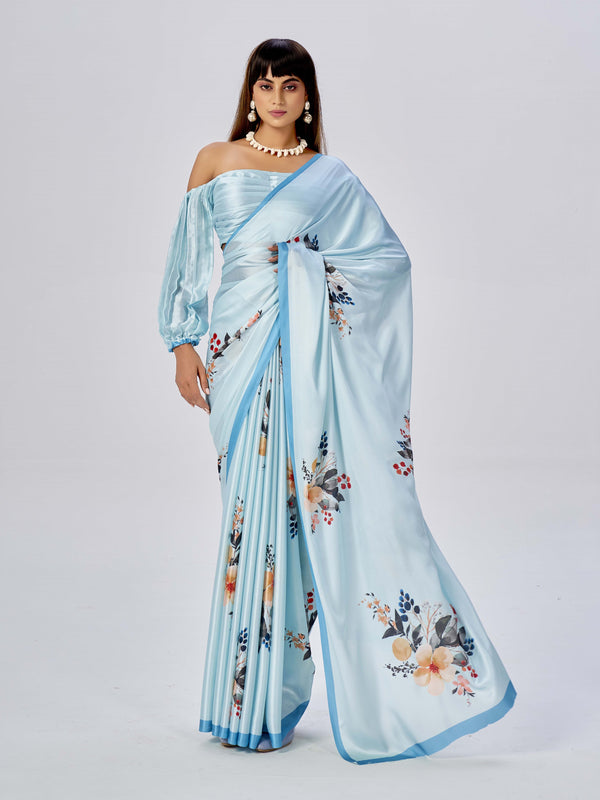 Sea Blue Saree