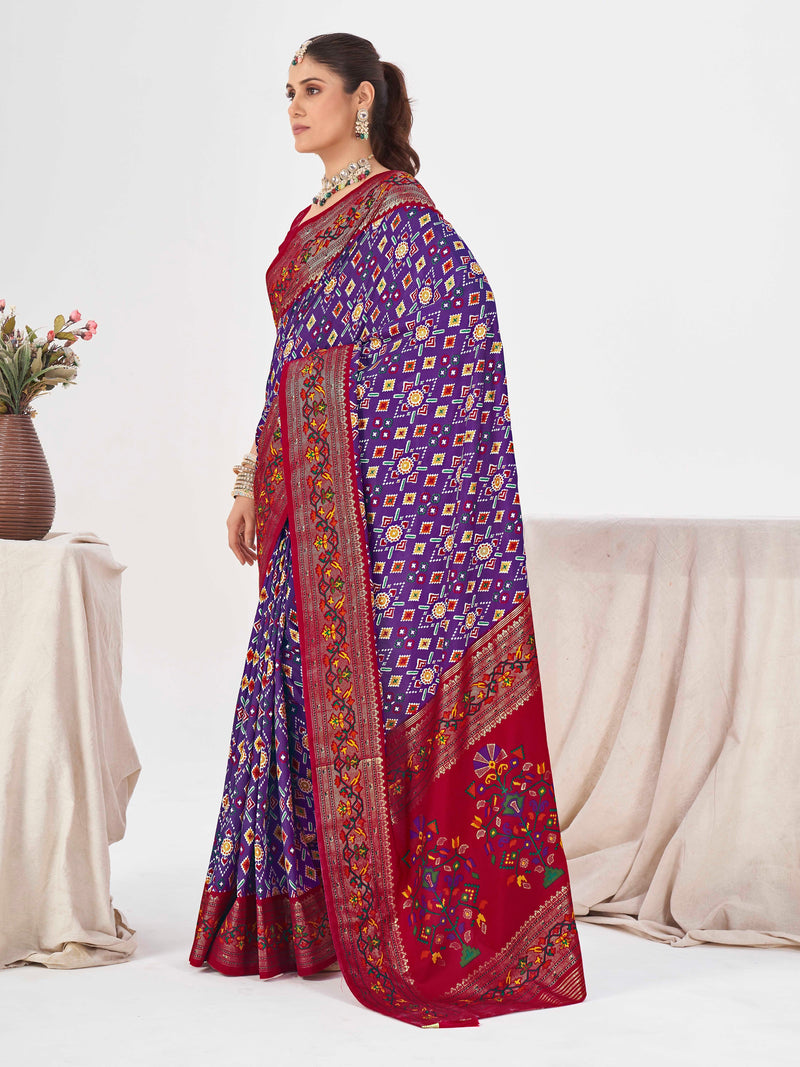 Purple Patola Saree