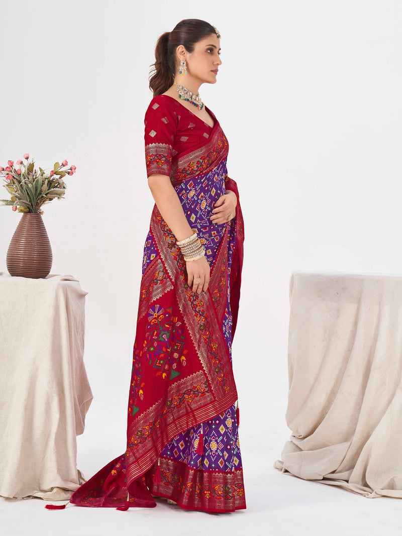 Purple Patola Saree