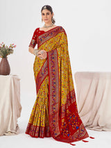 Mustard Patola Saree