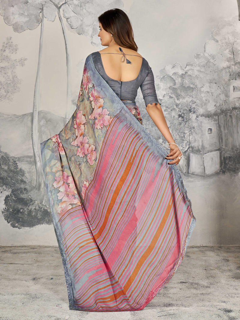 Multi color Maya Silk Saree