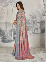 Multi color Maya Silk Saree