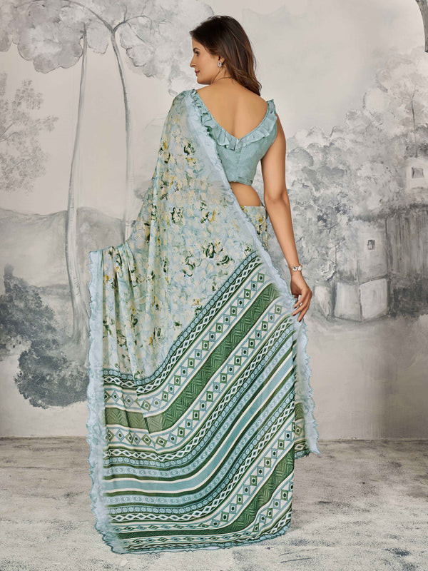 Sea Green Maya Silk Saree