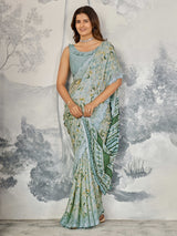 Sea Green Maya Silk Saree