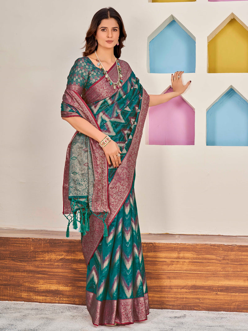 Catonic Brasso Fancy Saree