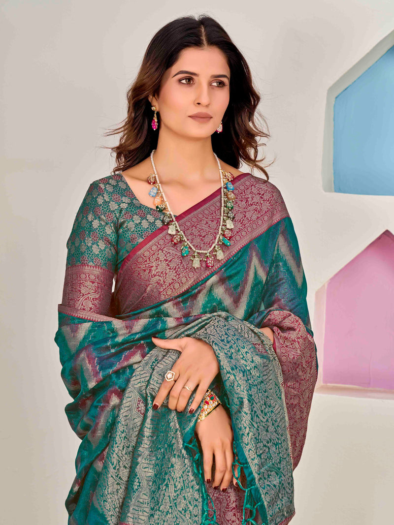 Catonic Brasso Fancy Saree