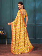 Amber Haze Kalki Mirror Chiffon Saree