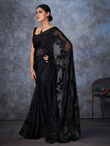 Black Rainbow Brasso Saree