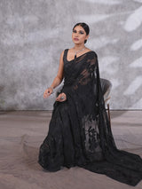 Black Rainbow Brasso Saree